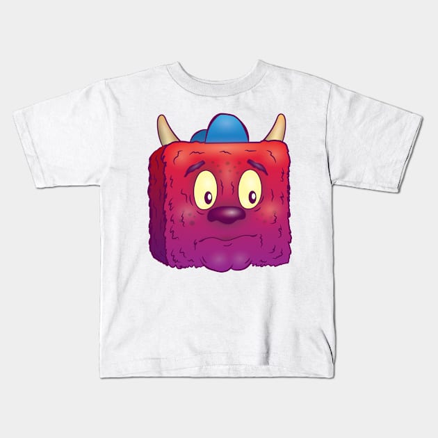 Concerned Box Monster Kids T-Shirt by digit10designs